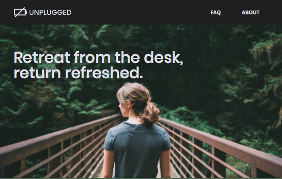 Unplugged Retreat Website